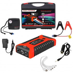 Пускозарядний пристрій 300/600A Jump Starter Pump з компресором 29B 99800 mAh