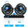 Автомобильный вентилятор CAR SMALL FAN 12V F30 Двойной вентилятор на приборную панель 12 В