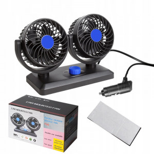 Автомобильный вентилятор CAR SMALL FAN 12V F30 Двойной вентилятор на приборную панель 12 В
