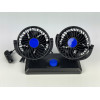 Автомобильный вентилятор CAR SMALL FAN 12V F30 Двойной вентилятор на приборную панель 12 В