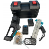 Цепная пила с шиной 12 дюймов и 2 аккумуляторами 48В в кейсе Electric Saw Blue