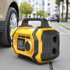 Переносной компрессор ATJ-201 с аккумулятором 8000mAh, фонариком и набором насадок