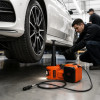 Набор 3в1 электродомкрат, компрессор и фонарь, 180W, 12V, 3.5т, ZSY01-X, Оранжевый / Электрический домкрат для авто