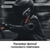 Беспроводная мотогарнитура Y10 на шлем с мягким микрофоном и Bluetooth 5.3 + аксессуары, черная