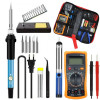 Набор паяльника с мультиметром, 19шт, 60Вт, Soldering kit / Паяльный набор / Паяльник с регулятором температуры