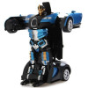 Машинка радиоуправляемая трансформер Robot Car Bugatti Size12 СИНЯЯ |Робот-трансформер на радиоуправлении 1:12