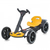 Дитячий складаний електромобіль Go-Kart з акумулятором та пультом електрокар Жовтий