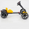 Дитячий складаний електромобіль Go-Kart з акумулятором та пультом електрокар Жовтий