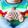 Інтерактивна іграшка-антистрес електронний EM Pop it PRO Консоль Quick Push 4 режими з підсвіткою Коричневий