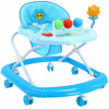 Дитячі ходунки з ігровою панеллю та батьківською ручкою/Ходунки для дітей із захисним козирком 26X-53 Блакитний