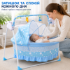 Портативна електрична колиска, великий простір, дитяча автогойдалка, електрична USB-ліжечко, дитяче ліжечко-гойдалка