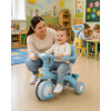 Блакитний Триколісний велосипед Baby Carriage 588 / Велосипед з батьківською ручкою і кошиком/Велосипед-коляска