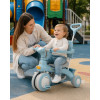 Блакитний Триколісний велосипед Baby Carriage 588 / Велосипед з батьківською ручкою і кошиком/Велосипед-коляска