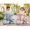 Рожевий триколісний велосипед Baby Carriage 588 / Велосипед з батьківською ручкою і кошиком/Велосипед-коляска