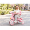 Рожевий триколісний велосипед Baby Carriage 588 / Велосипед з батьківською ручкою і кошиком/Велосипед-коляска