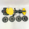 Електрокарт дитячий 6км/год, до 50кг, Karting, Жовтий / Електричний карт складний / Дитячий електромобіль