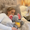 Інтерактивна м'яка іграшка-нічник повітропроникний слоник Elephant Сірий Заспокійлива плюшева іграшка Слоник