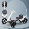 Дитячий складаний електромобіль Go-Kart з акумулятором та пультом електрокар Білий