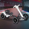 Дитячий складаний електромобіль Go-Kart з акумулятором та пультом електрокар Білий