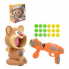 Интерактивная игра воздушный тир Hamster With Gunner Пистолет с мячиками и мишень Хомяк с дисплеем счета