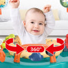 Дитячий ігровий центр-стрибунець Jumperoo: інтерактивний музичний центр 360° з регулюванням висоти та світловими ефектами Зелений