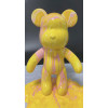 Флюїдне ведмежатко fluid bear bearbrick, 23 см, з фарбами YELLOW