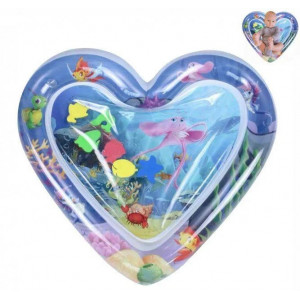 Килимок розвивальний AirPro Серце водяне дитяче надувний BABY SLAPPED PAD 63x63x8 cm