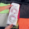 Вентилятор настільний подвійний з охолодженням Double-ended Spray Fan LED-підсвітка 3 швидкості пульт