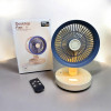 Портативний вентилятор SkeBerg JX-80 з LED-підсвіткою • Настільний мінівентилятор 5W для дому, офісу, поїздок і відпочинку