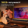 Саундбар Newsmy G68 160 Вт для телевізора з Bluetooth, HDMI, Dolby Digital, сабвуфером і підтримкою мікрофона