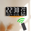 Часы настенные GH9002 / Цифровые настенные, настольные LED-часы / Часы + календарь, температура, влажность