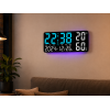 Часы настенные GH9002 / Цифровые настенные, настольные LED-часы / Часы + календарь, температура, влажность