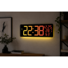 Настінний годинник 6669R/ Електронний LED-годинник/RGB годинник з пультом
