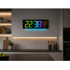 Настінний годинник 6669R/ Електронний LED-годинник/RGB годинник з пультом