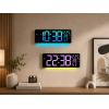Настінний годинник 6669R/ Електронний LED-годинник/RGB годинник з пультом