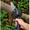 Акумуляторна ланцюгова мініпилка Electric Chain Saw 48 V 8" дюймів 20 см з 2 акумуляторами для обрізання гілок дерев у кейсі