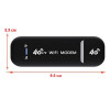 4G USB-модем, 150 Мбіт, Чорний/с, радіус 15 м/ Мобільний модем 4G/WiFi модем портативний