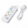 Подовжувач WL-2 на 1.8 м: мережевий фільтр з 2 розетками, портами Type-C і 2xUSB, 2500 Вт/переноска з юсб