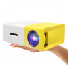 Мультимедійний портативний проєктор UKC YG-300 з динаміком White/Yellow