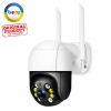 Вулична IP Wi-Fi PTZ-D4 камера спостереження Відеоспостереження Купольна Поворотна IP66 біло-чорна