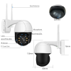 Вулична IP Wi-Fi PTZ-D4 камера спостереження Відеоспостереження Купольна Поворотна IP66 біло-чорна