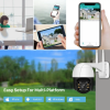 Вулична IP Wi-Fi PTZ-D4 камера спостереження Відеоспостереження Купольна Поворотна IP66 біло-чорна