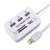 Картридер для читання карт-концентраторів HUB USB Combo 2.0 USB/MS/MS Pro DUO/SD/M2/MMC/MicroSD