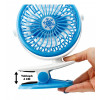Портативний настільний мінівентилятор Moltis на прищіпці Mini Fan WX 6503 ABS-пластик Blue