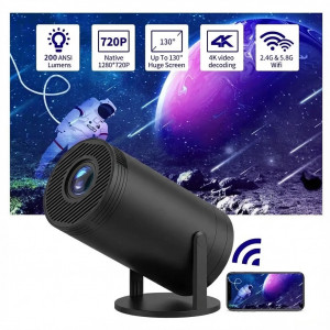 Портативний 4K UHD мініпроєктор Magcubic HY300 Чорний Android 12 З підтримкою Wi-Fi Bluetooth