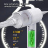Ручний автомобільний пилосос бездротовий USB 1500mAh всмоктування і функція видування Білий