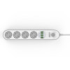 Сетевой фильтр удлинитель с USB выходами 4x220V и 4xUSB длина 2 м. LDNIO SE4432
