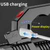 Портативний точковий ручний ліхтар BL-X508, прожекторний, водонепроникний, з USB, 1200 мА·год, чорний