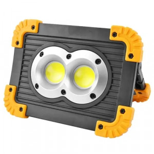 LL-802 Автономний переносний прожектор 20w COB+1W+Power Bank (2 АКБ у комплекті)