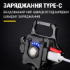 Универсальный кемпинговый светильник-брелок W5133 COB с Type-C зарядкой, магнитом, карабином и встроенной открывалкой